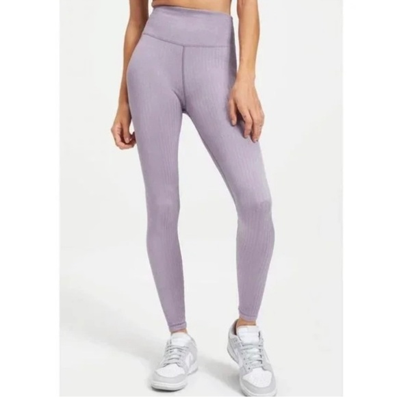 NWT‎ Good American Dusty Violet Wide Ribbed Seamless Leggings - Picture 1 of 6